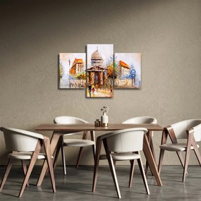 Kép - Festett városi emlékmű (90x60 cm)