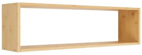 Natúr színű többszintes bambusz fali polc 70 cm Ember – House Nordic