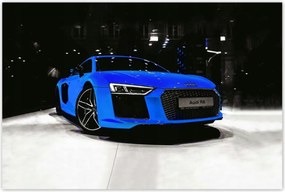 Poszterek 120x80 Kék Audi Audica R8