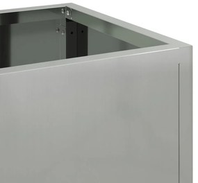 Magas Kerti Ágyás 60x26x45 cm Horganyzott Acél