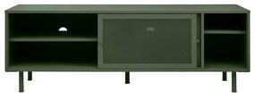 Sötétzöld fém TV-állvány 160x55 cm Veep – Unique Furniture