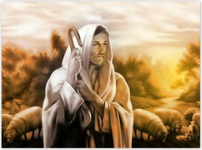 Poszterek 135x100 Jézus a jó påsztor