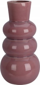 Kerámia Váza Porcelán Buborékos 13X13X25 CM Lila