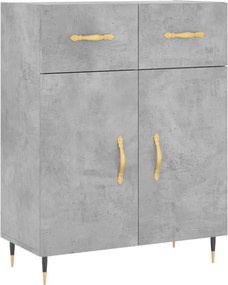 vidaXL betonszürke szerelt fa tálalószekrény 69,5 x 34 x 90 cm