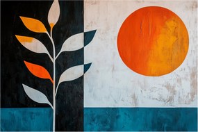 Kép - Növény és nap absztrakciója (90x60 cm)