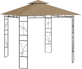 vidaXL tópszínű pavilon 3 x 3 x 2,7 m 160 g/m²