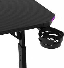 LUMEN RGB LED gamer asztal 140 × 60 cm