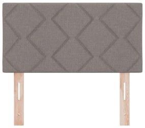 LED Fejtámla Gyémánt Blokk Design Taupe 80 cm Szövet