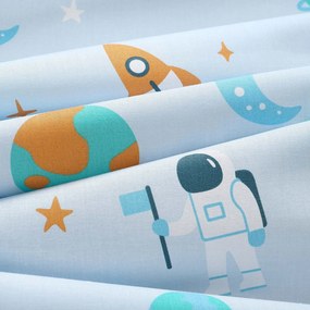 Goldea gyerek pamut függöny - űrhajósok az űrben 140x150 cm