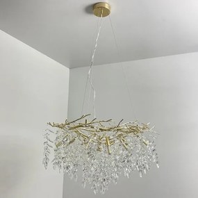 Kristály csillár zsinóron 12xG9/40W/230V arany