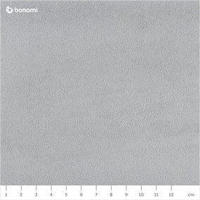 Világosszürke kárpitozott franciaágy tárolóhellyel ágyráccsal 180x200 cm Juniper – Mazzini Beds