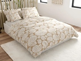 Mikroszálas ágyneműhuzat SNAIL SHELL barna Ágyneműhuzat mérete: 2 db 70 x 90 cm | 200 x 220 cm