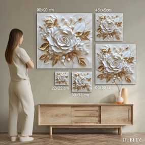 DUBLEZ | Falikép - Fehér virág