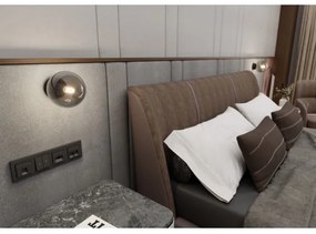 Fali lámpa ROSSI 1xE14/10W/230V fekete/szürke