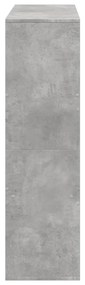 betonszürke szerelt fa térelválasztó 100 x 33 x 115 cm