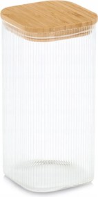 Tároló tégely bambusz fedéllel, 1500 ml, 10x10x20,5cm