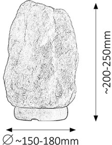 Rabalux 4130 - Sólámpa ROCK 1xE14/15W/230V