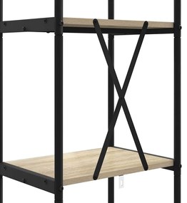 Könyvespolc sonoma tölgy 40 x 30 x 146 cm Faanyag