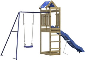 vidaXL impregnált fenyőfa kültéri játszószett