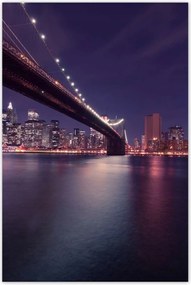 Poszterek 80x120 Híd az éjszakában Usa New York