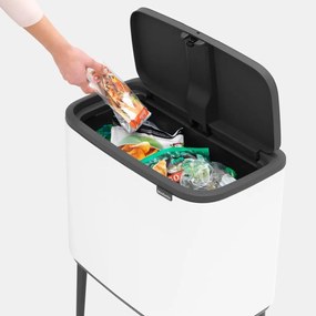 Fehér acél érintésre nyíló szemetes 36 l Bo Touch Bin – Brabantia