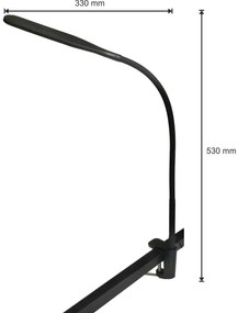 LED dimmelhető lámpa 3 az 1-ben LED/10W/230V 3000/4000/6000K CRI 90 fekete