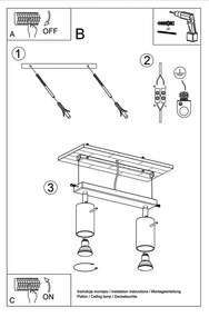 Ludwik fa mennyezeti lámpa - Nice Lamps