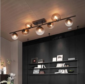 Brilagi - LED felületre szerelt csillár MILLA 7xG9/3W/230V barna/füstbarna