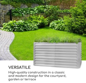 Blumfeldt Blum High Grow Straight, magaságyás, 200x90x100cm, 1800 l, acél