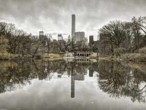 Poszter 40x30cm Alsó-Manhattan panoráma a Central Parkból 2, Assaf Frank