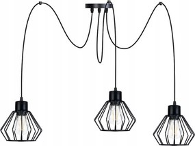 Függő mennyezeti lámpa Zwis Loft lámpabúra 3xE27 Pók