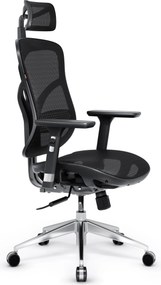 Ergonomikus hálós irodai szék fekete: Diablo V-Basic