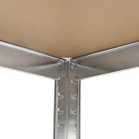 Juskys Polc 200x100x60 cm - ezüst