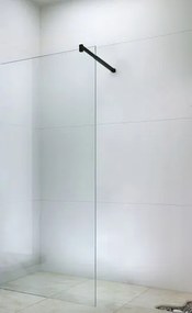Mexen zuhanytávtartó WALK-IN falhoz 6mm, fekete, 850-01-70