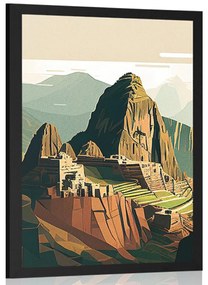 Plakát gyönyörű Machu Picchu