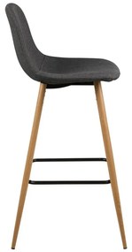 Szürke-natúr színű bárszék 101 cm Wilma – Actona