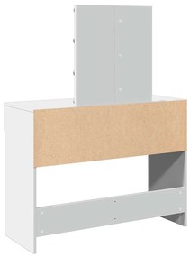 fehér fésülködőasztal LED-del 100 x 40 x 130 cm