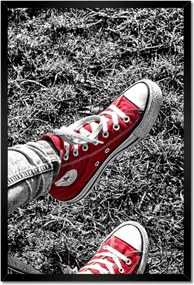 Poszterek keretben 40x60 Piros tornacipő Cipők