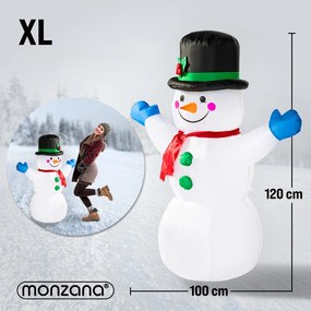 Deuba Felfújható hóember 120 cm