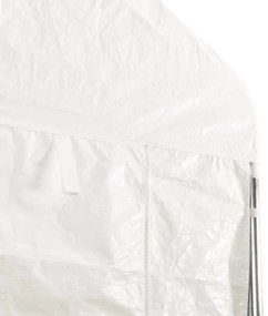 fehér polietilén pavilon tetővel 8,92 x 5,88 x 3,75 m