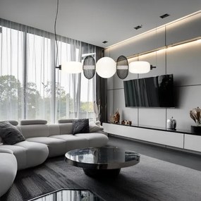 LED Csillár zsinóron ARAME LED/32W/230V fekete