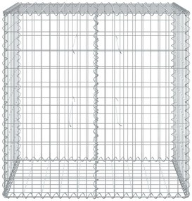 horganyzott vas gabion kosár fedéllel 100 x 50 x 100 cm