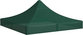 Outsunny 3x3 m-es Ünnepi Pavilon Tető Csere Vászon Sötétzöld Oxford Anyagból, Csúcsos, Vízálló és UV-álló Tetővel | Aosom