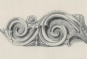 Divatos 3D Fali Tapéta Növényi Dísz 152x104 Ragasztóval