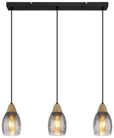 Globo 15706-3H - Csillár zsinóron REID 3xE27/15W/230V