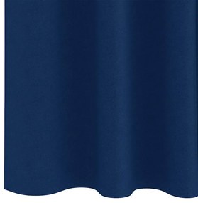 Függönyök függönyökkel 2 pcs Sötétkék 225x140cm Poliészter