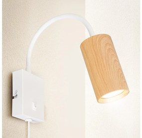 Brilagi Brilagi - Rugalmas fali lámpa SELE 1xGU10/30W/230V fehér/barna BG1381