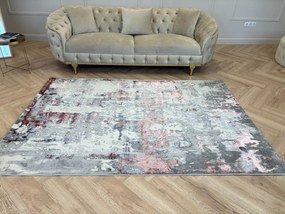 Sunset szürke-rózsaszín design szőnyeg 80x250