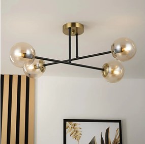 Brilagi - Felületre szerelt mennyezeti csillár MALIVA 4xE14/15W/230V arany