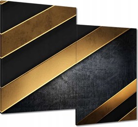 Vászonkép 80x70 Arany csíkok